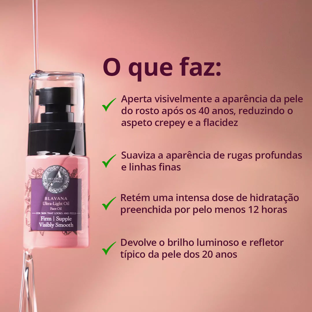 Blavana Óleo de Rosto Ultraligeiro