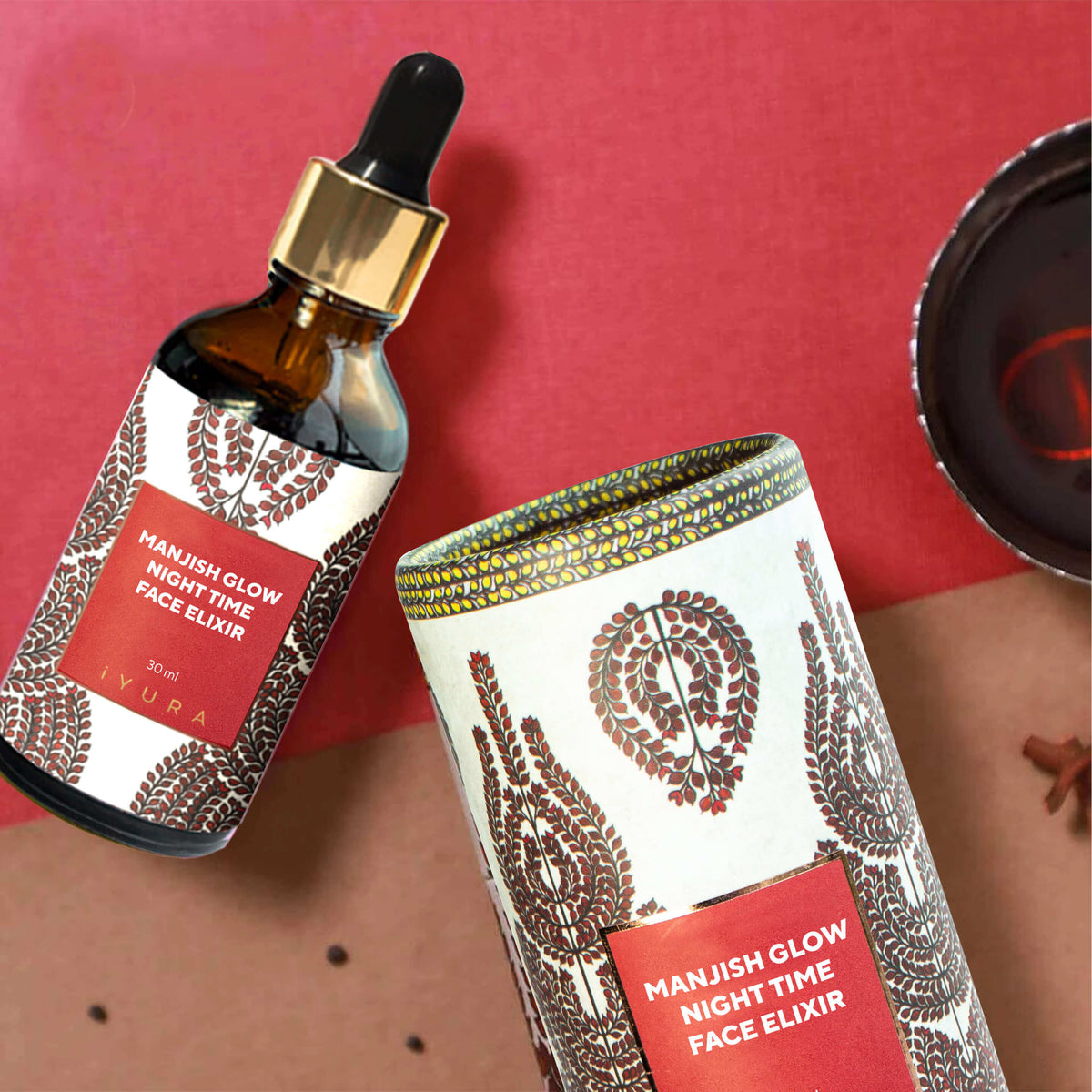 Elixir Facial Noturno Manjish Glow - Pack de 5