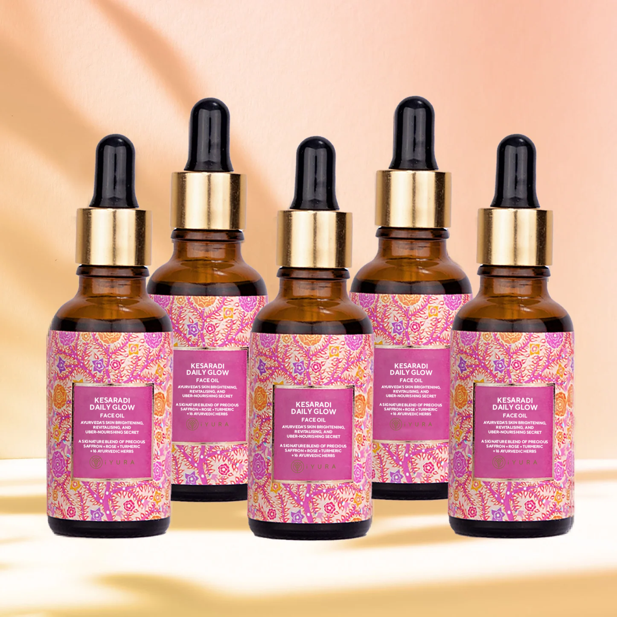 Kesaradi Óleo Facial para Luminosidade Diária - Pack de 5