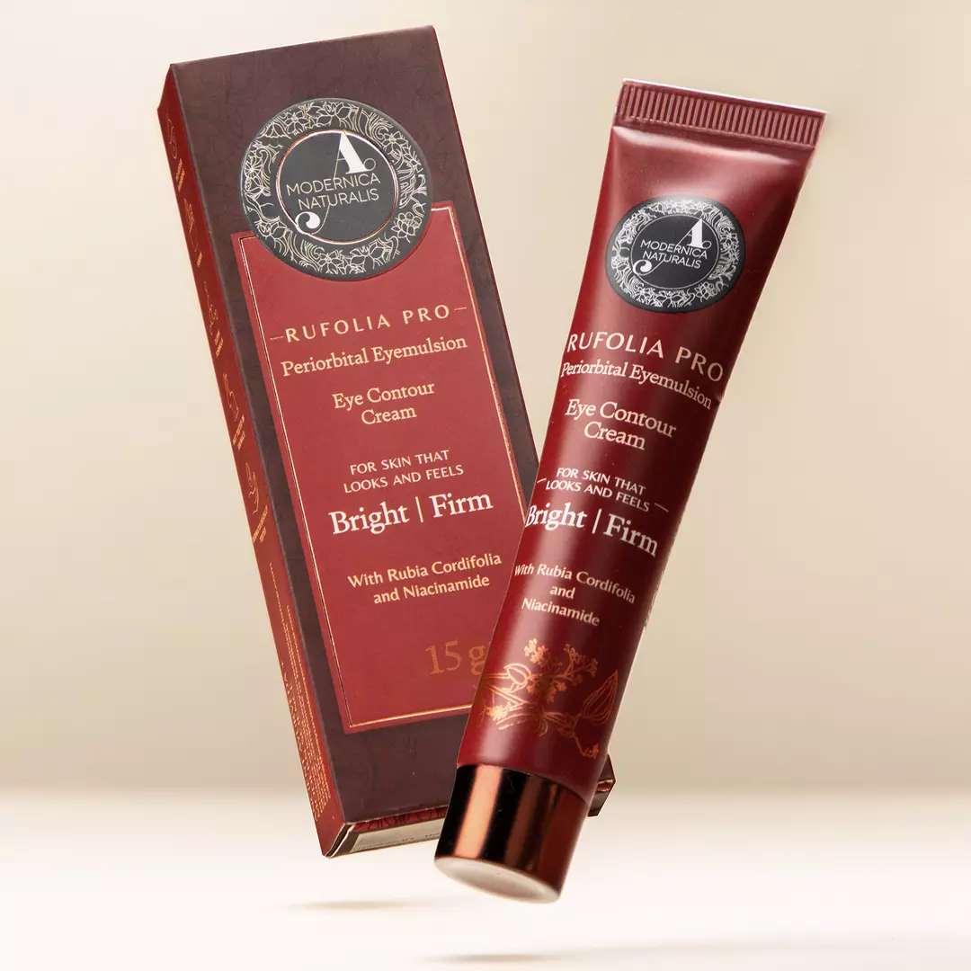 Rufolia PRO Periorbital Eyemulsion - Eye Contour Cream – Brighten, Firm and Moisturise Under-Eyes – New Formula with Manjistha, Aloe Vera, Lotus, and Niacinamide – Best Under-Eye Cream – With Clinically Tested Ingredients